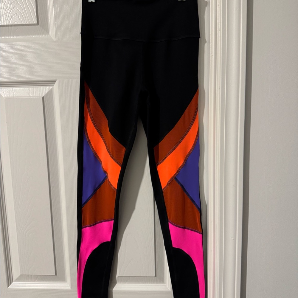 Zumba Fitness Colorful Leggings - Black, Orange, Purple, Pink